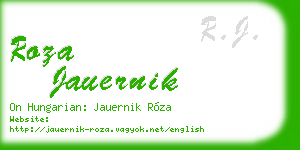 roza jauernik business card